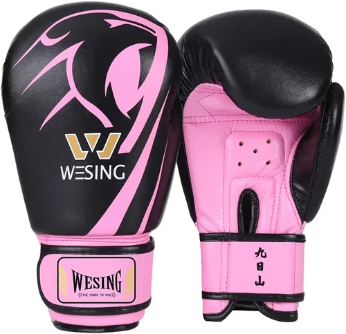 Vista 11 de Wesing - Guantes de boxeo profesionales para hombres y mujeres, guantes de boxeo para kickboxing, guantes de entrenamiento para adultos y niños