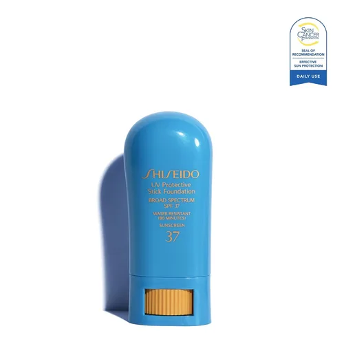 Vista 3 de Shiseido UV Protective Stick Foundation - 9g (0.31 oz) - SPF 37 Protects Skin from UV Rays - Provides a Natural-Looking Finish Beige
