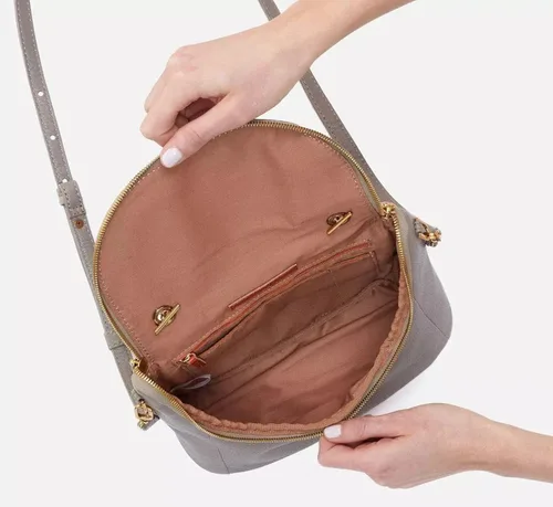 Vista 2 de HOBO Hobo Fern Satchel Velvet Pebbled Leather Graphite Grafito