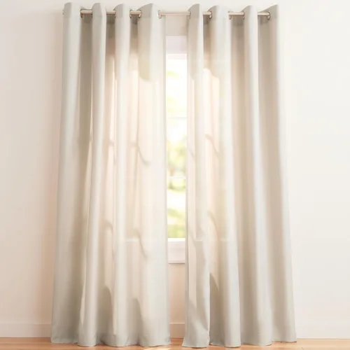 Vista 18 de Exclusive Home Loha - Par de paneles de cortinas de lino con ojales, 54 x 63 pulgadas, color beige