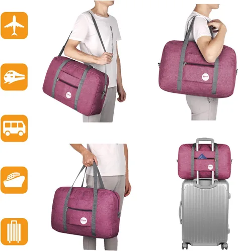 Vista 7 de For Spirit Airlines - Bolsa de viaje para artículos personales de 18 x 14 x 8 pulgadas, plegable, para debajo del asiento, equipaje de mano
