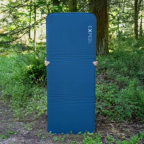 Vista 5 de Exped DeepSleep Mat, Single MW Alfombrilla de dormir firme autoinflable para automóvil, almohadilla de espuma de 3 pulgadas, bomba incluida
