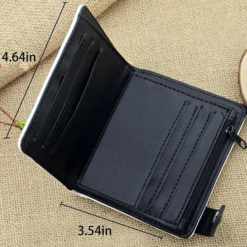 Vista 3 de Cartera de anime para cosplay cartera de piel sintética para regalo para mujeres y hombres bolso de cosplay de anime para fanáticos del anime Mha