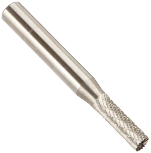 Vista 99 de Drill America SA-1 Rebaba de carburo/lima giratoria cilíndrica de doble corte para amoladora de troquel de 1/4" de diámetro x 5/8" de longitud