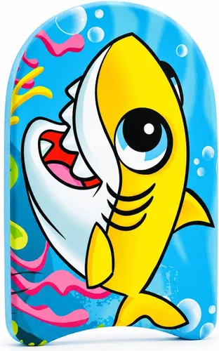 Vista 14 de PMU Bodyboard estampado con gráficos, correa de muñeca ligera, parte inferior lisa para playa, mar y piscina, tabla de surf para niños, adolescentes