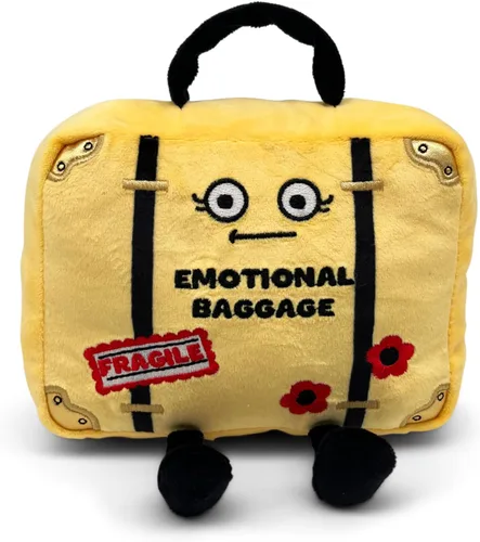 Vista 19 de Punchkins Peluche de maní – Peluche divertido con texto en inglés «I'm Allergic to Deez», regalo para los amantes del humor, bonito juguete