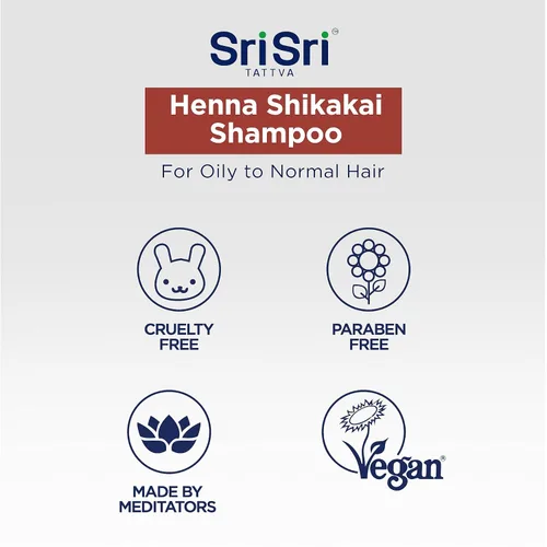Vista 7 de SRI SRI TATTVA Shikakai - Champú de henna - Limpiador natural del cuero cabelludo ayurvédico para cabello sedoso, acondicionado, grueso y brillante