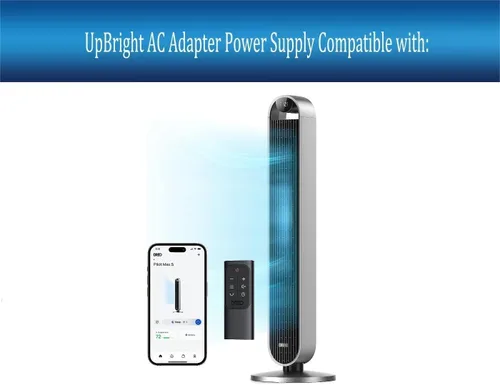 Vista 2 de UpBright Adaptador de 24 V CA/CC compatible con Dreo Modelo DR-HTF004 DR-HTF004S DRHTF004 DRHTF004S Ventilador de torre oscilante Ventilador