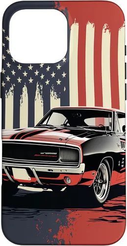 Vista 19 de Funda para iPhone 16, estilo vintage, con bandera de Estados Unidos, para hombre