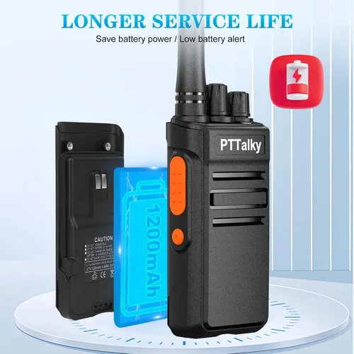 Vista 3 de Walkie Talkies FR1, radio recargable de 2 vías para adultos, mini 16 canales FRS manos libres con cargador USB-C para familia, escuela, iglesia