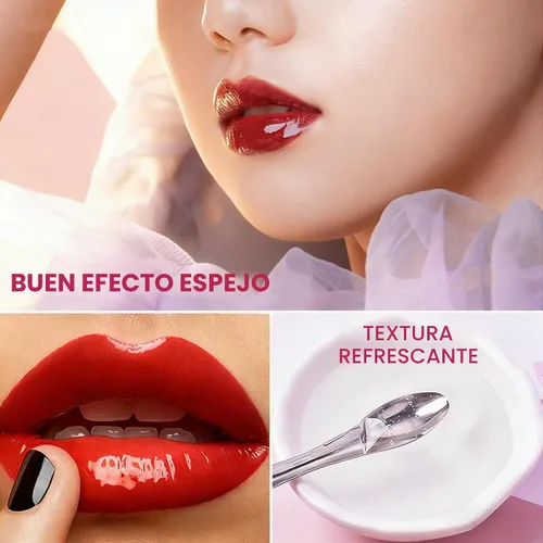 Vista 4 de Base de brillo de labios, paquete de 3 (10 onzas), base transparente hidratante, gel brillante, imprimaciones de maquillaje, material de lápiz