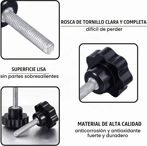Vista 4 de Therwen Kit de 8 piezas de accesorios para hamaca de alta resistencia, gancho de rosca de repuesto, perilla de mano para columpio, patio, base