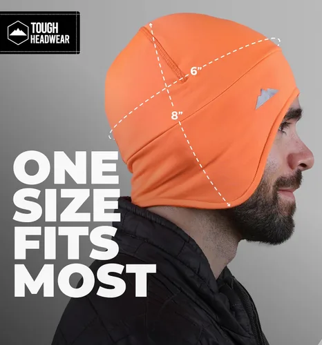 Vista 33 de Tough Headwear Gorras térmicas para casco para hombre, para invierno, gorra de casco y gorras de ciclismo para correr, esquiar, deportes de invierno