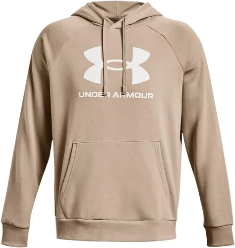 Vista 5 de Under Armour Rival - Sudadera con capucha para hombre, de vellón y con logotipo