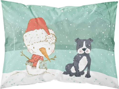 Vista 88 de Caroline's Treasures BB7625PILLOWCASE - Funda de almohada decorativa de tela con texto en inglés "Welcome Friends" Airedale Terrier estándar