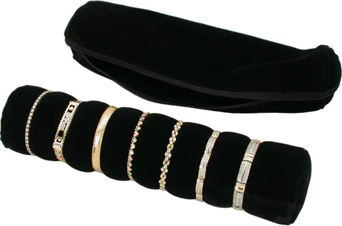 Vista 2 de Reloj brazalete pulsera bolsa de viaje caja de exhibición de joyería, Fieltro