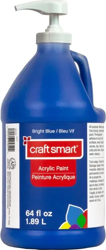 Vista 5 de Craft Smart Pintura acrílica negra de 64 onzas, pintura de secado rápido para dibujar, pintura, suministros de arte y manualidades, 1 paquete