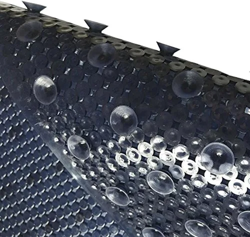 Vista 3 de Tapete antideslizante para bañera de 21 x 21 pulgadas, antideslizante, lavable a máquina, tapete de baño de seguridad con ventosas