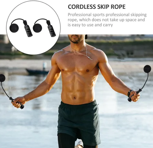Vista 9 de SUPVOX Cordless Skip Rope with Dual Ball Bearings for Rapid Speed and Safety Weighted PVC EVA Sports Jumping Rope for Fitness Body Shaping and