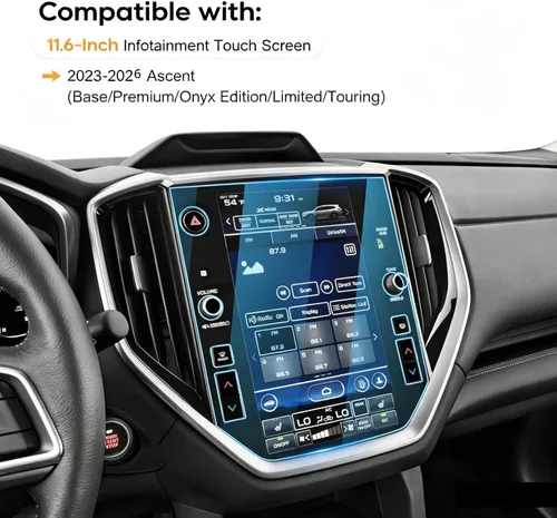 Vista 2 de Protector de pantalla para Subaru Ascent 2026 – Ascent 2023-2026 (Base/Premium/Onyx Edition/Limited/Touring) Pantalla táctil de 11.6 pulgadas