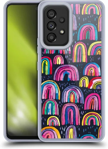 Vista 11 de Head Case Designs Officially Licensed Ninola Brushstrokes Black Summer Patterns Gel Case [Military Grade Protection] Compatible with Samsung Galaxy