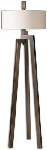 Vista 5 de Uttermost Mondovi - Lámpara de pie con trípode en bronce y dorado