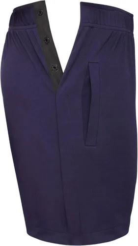 Vista 2 de Deyeek Pantalones cortos deportivos para hombre con cierre a presión, adaptativo, posteriores a la cadera, recuperación de rodilla con bolsillos