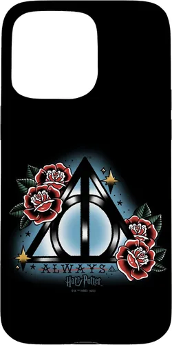 Vista 28 de iPhone 16 Harry Potter Always Deathly Hallows Symbol Floral Portrait Case