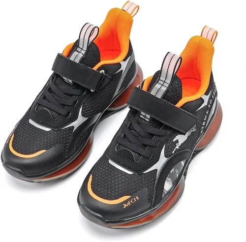 Vista 6 de JMFCHI FASHION - Zapatos de baloncesto para niños, tenis de alta calidad para deportes al aire libre, Zapatos antideslizantes para niños pequeños