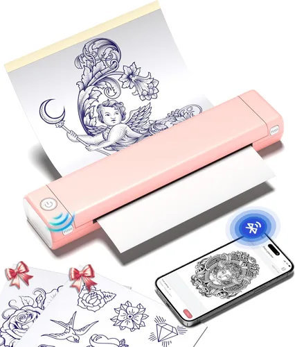 Vista 12 de Phomemo M08F Tattoo Stencil Printer, Bluetooth, Multi-Size Printing