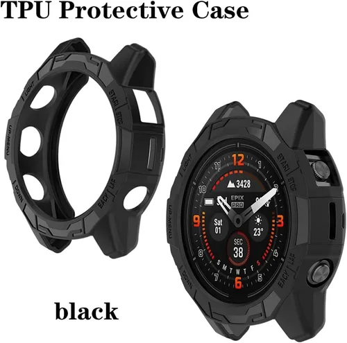 Vista 4 de Protector de pantalla de reloj compatible con Garmin Epix Pro de 1.654 pulgadas/Fenix 7S, película de vidrio templado antiarañazos de alta