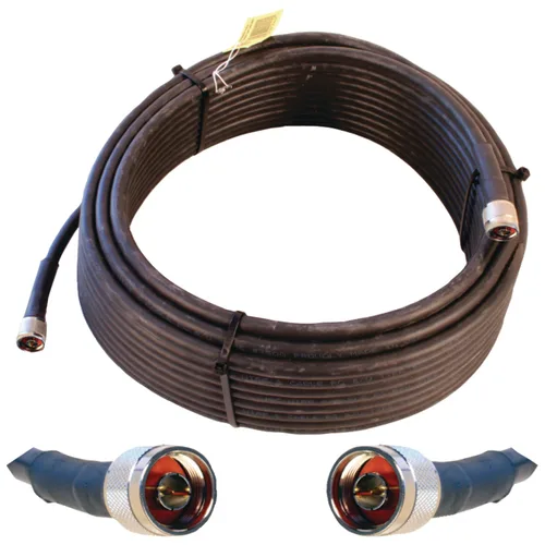 Vista 4 de WILSON ELECTRONICS WSN952330 Cable coaxial de pérdida ultra baja de 30 pies, cable coaxial negro de baja pérdida de 30 pies