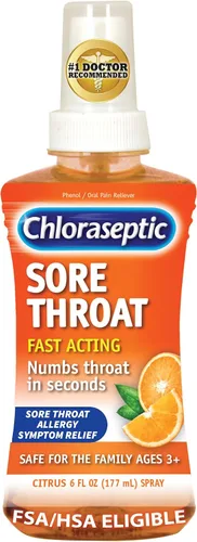 Vista 11 de Chloraseptic - Spray para el dolor de garganta, sabor a cereza, 6 fl oz (177 ml)