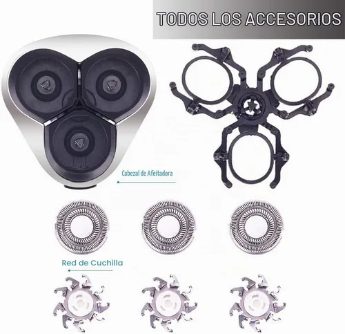 Vista 4 de Hatteker Cabezales de repuesto para afeitadora eléctrica para hombres RSCX-7568D, RSCX-958804