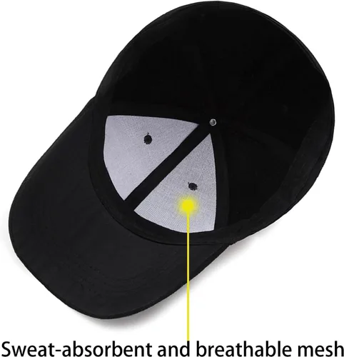 Vista 5 de Gorra de béisbol ajustable para papá, sombrero de algodón no estructurado