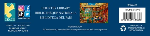 Vista 6 de Ceaco - David Maclean - Biblioteca del país - Rompecabezas de 1000 piezas