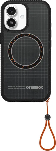 Vista 21 de OtterBox Sole Series - Carcasa para iPhone 16, color negro Funda protectora para iPhone con bordes de banda de rodadura, con bucle para el dedo