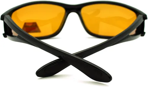 Vista 5 de Gafas de sol polarizadas de visión nocturna para hombre color negro