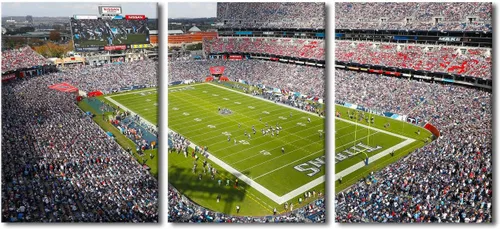 Vista 52 de TUMOVO MetLife Stadium - Decoración de pared de Nueva York, 3 piezas, lienzo, arte de pared para decoración del hogar, juegos de fútbol americano