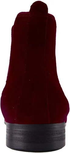 Vista 4 de Jeder S Botas Chelsea para hombre, zapatos de cuero de terciopelo, botas negras, calzado para hombre, botas de piel de felpa cálida para hombres