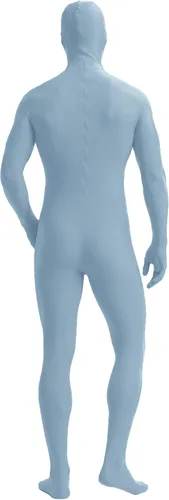 Vista 2 de Aniler Traje de Cuerpo Completo Zentai de Elastano para Hombres y Mujeres Disfraz Body Azul bebé
