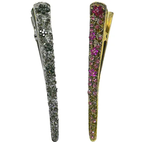 Vista 11 de NM110-2-6d1 - Juego de 6 pinzas de metal resistentes para el cabello para mujeres y niñas
