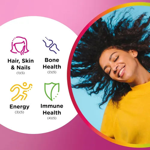 Vista 4 de Centrum MultiGummies, Multi + Beauty, 100
