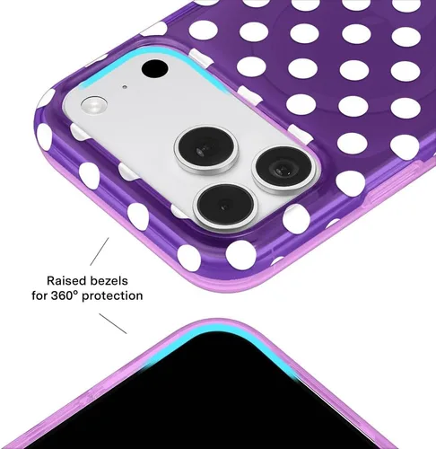 Vista 1241 de VELVET CAVIAR Funda para iPhone 15, compatible con MagSafe, probada contra caídas de 10 pies, fundas protectoras de diseño, leopardo color rosa
