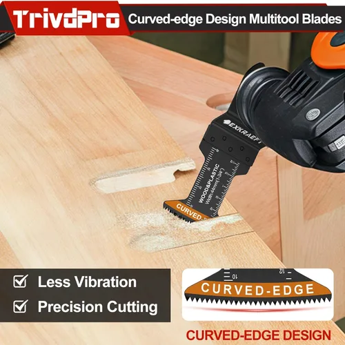 Vista 4 de Hojas multiherramienta Hojas de herramienta multiusos Kits - TrivdPro 48 piezas Hoja de herramienta oscilante Hojas de sierra oscilantes para metal