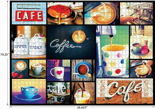 Vista 4 de RoseArt - Kodak Premium Cork - Café - Rompecabezas de 1000 piezas para adultos