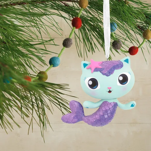 Vista 5 de Adorno de Navidad de Hallmark DreamWorks Animation Gabby's Dollhouse MerCat