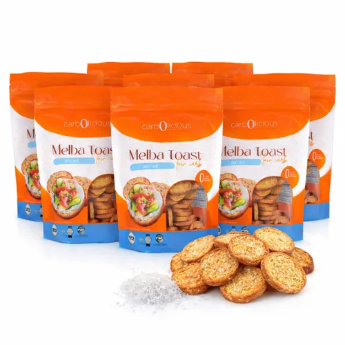 Vista 5 de Tostada Melba baja en carbohidratos (cebolla y ajo) 4 oz.