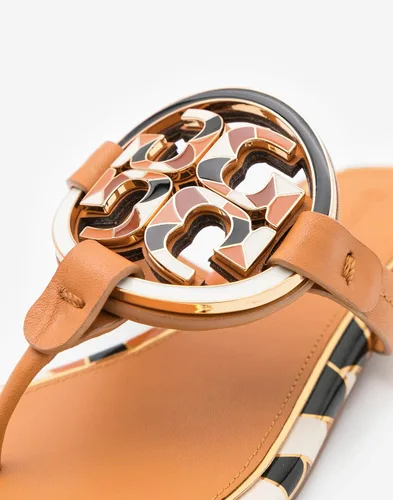 Vista 3 de Tory Burch Sandalias Miller esmaltadas para mujer