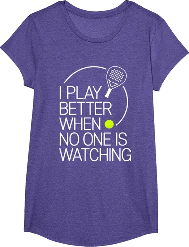 Vista 65 de Camiseta de tenis de pádel I Play Better When No One is Watching
